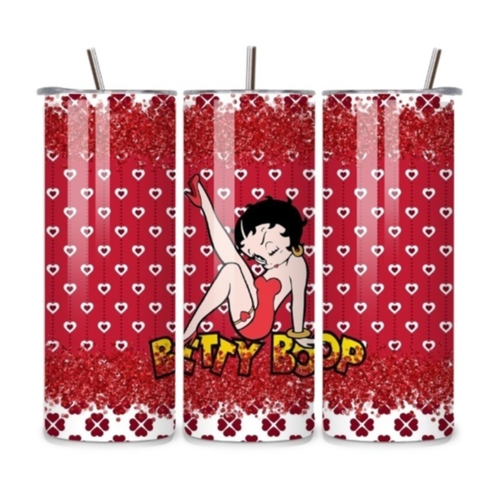 Betty Boop Red 20oz Stainless Steel.Tumbler